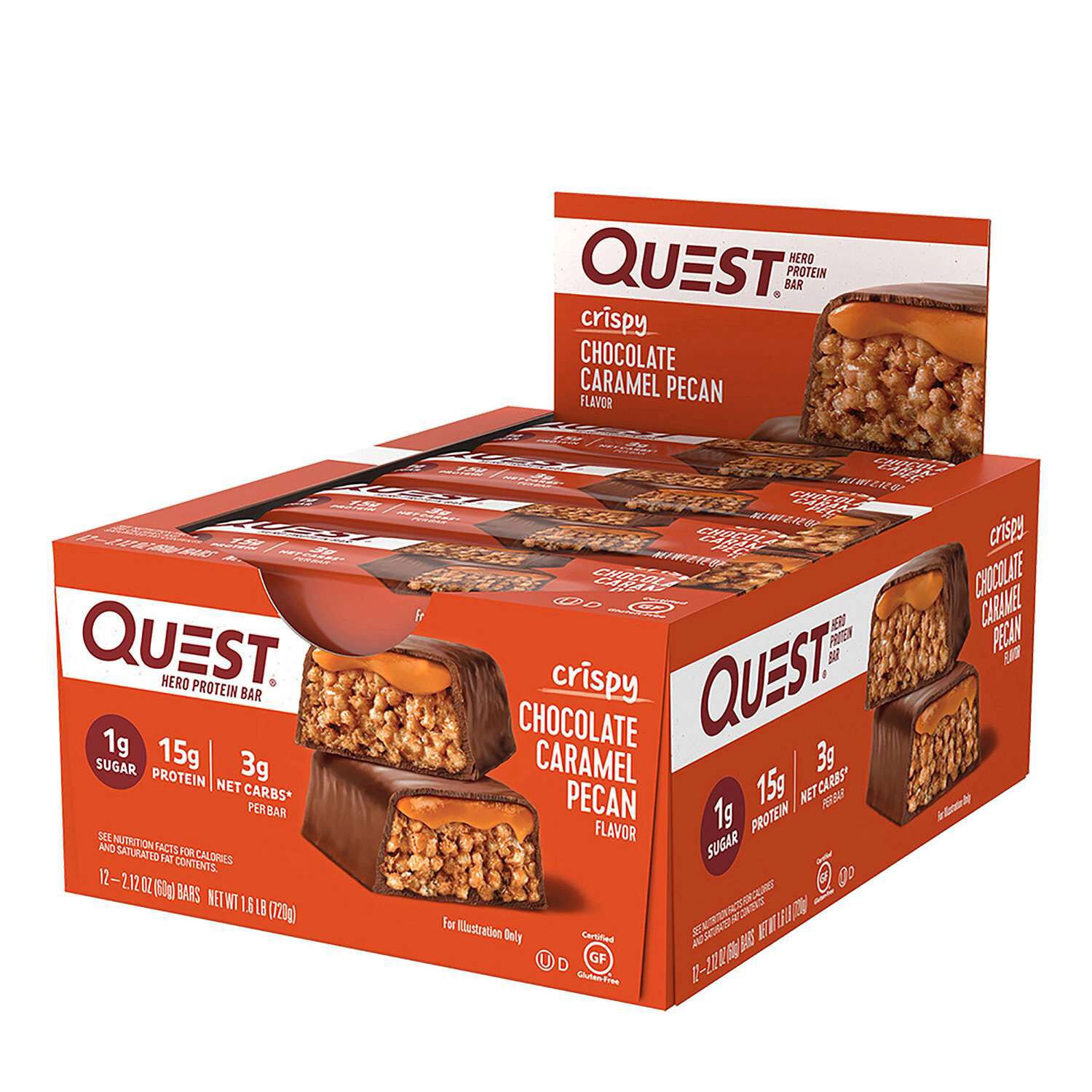 Hero Protein Bar - Chocolate Caramel Pecan - 12 Bars (12 Bars)